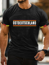Bedrucktes Kurzarm-T-Shirt für Männer in Ost deutschland zartstils